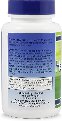Vista 6 de HemRid El mejor suplemento para hemorroides, reduce la picazón, la irritación, el sangrado, el ardor en 2-5 días, los ingredientes clínicamente