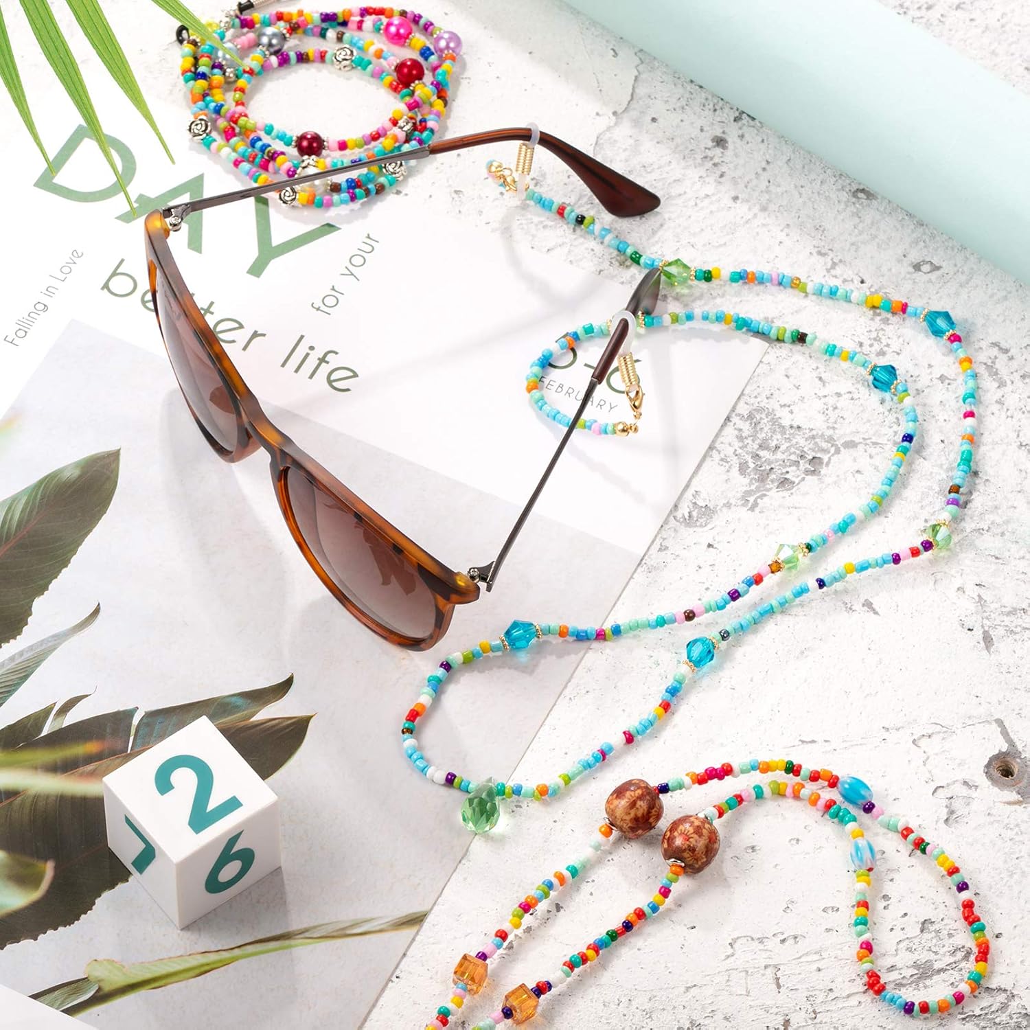 Up To 40% OFF Enhon 8 Pieces Colorful Face Covering Lanyard Handy Face Covering Holder Hanger Eyeglass Chain Beaded Glasses Chain with Elastic Silicone Rubber End Eyeglass Strap Eyewear Retainer Glasses Lanyard Tech Deals 🔥 Enhon 8 Pieces Colorful Face Covering Lanyard Handy Face Covering Holder Hanger Eyeglass Chain Beaded Glasses Chain with Elastic Silicone Rubber End Eyeglass Strap Eyewear Retainer Glasses Lanyard