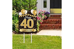 Happy 40th Birthday Yard Sign: Celebrate Your Milestone with Style