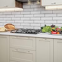 Vista 9 de Ravinte Paquete de 30 tiradores de arco sólidos de 3 pulgadas cuadrados, manijas de gabinete de cocina, tiradores de níquel cepillado plateado