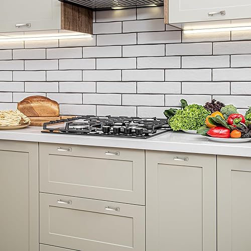 Miniatura 9 de Ravinte Paquete de 30 tiradores de arco sólidos de 3 pulgadas cuadrados, manijas de gabinete de cocina, tiradores de níquel cepillado plateado,