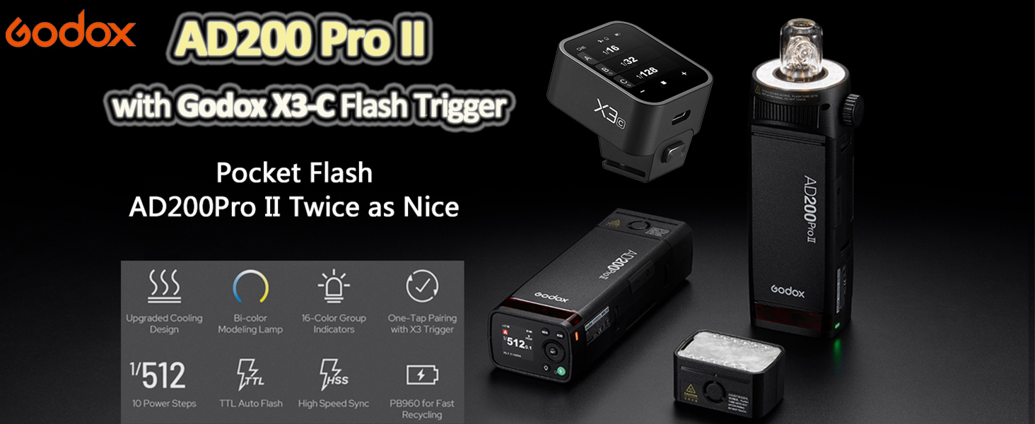 GODOX AD200Pro（ジャンク品） ジャンク品】Godox AD200 Pro ストロボ（ポケットフラッシュ