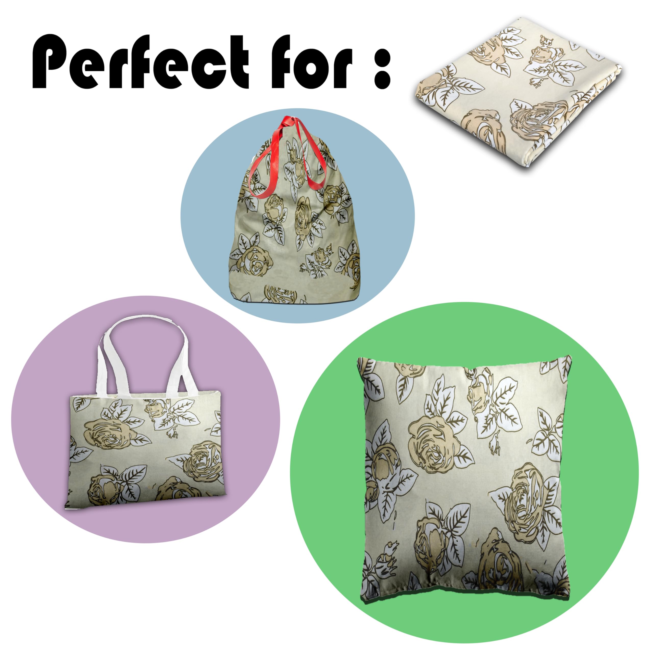 Virginia Tex Baumwollstoff 160cm Breit - Dicker Baumwollstoff Für Kissen & Wäschesäcke