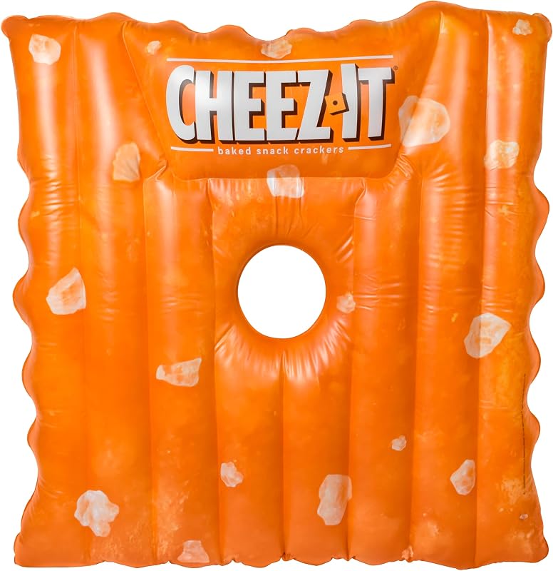 Cheez-It Pool Float, Extra Large Snack Shaped Floatie, 4.5 Feet Tall