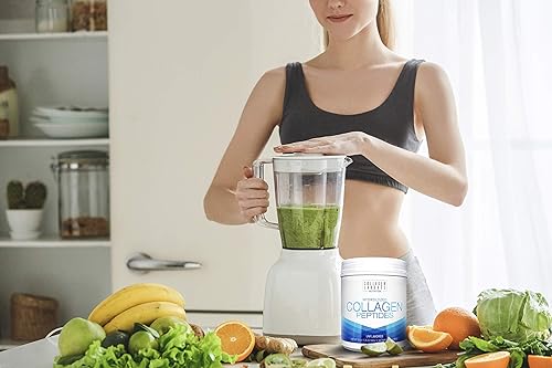 Miniatura 6 de Péptidos de colágeno hidrolizados puros (20 onzas), colágeno en polvo sin sabor, criado en pastos, alimentados con pasto, aptos para dieta keto y