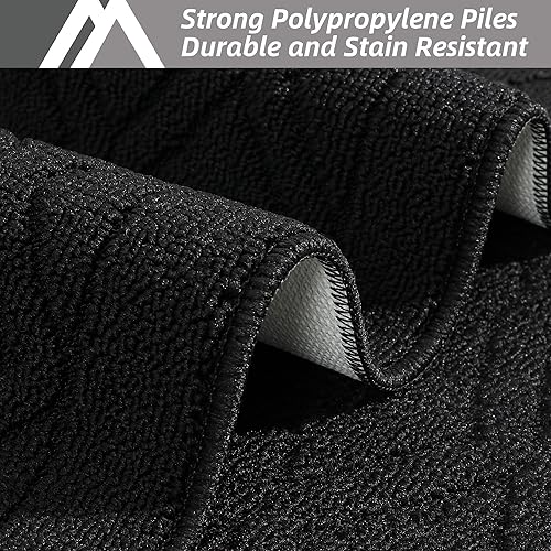 Miniatura 29 de COSY HOMEER Tapetes de cocina antideslizantes de polipropileno grueso para el hogar, lavable a máquina, 20 x 30/20 x 48 pulgadas, rojo