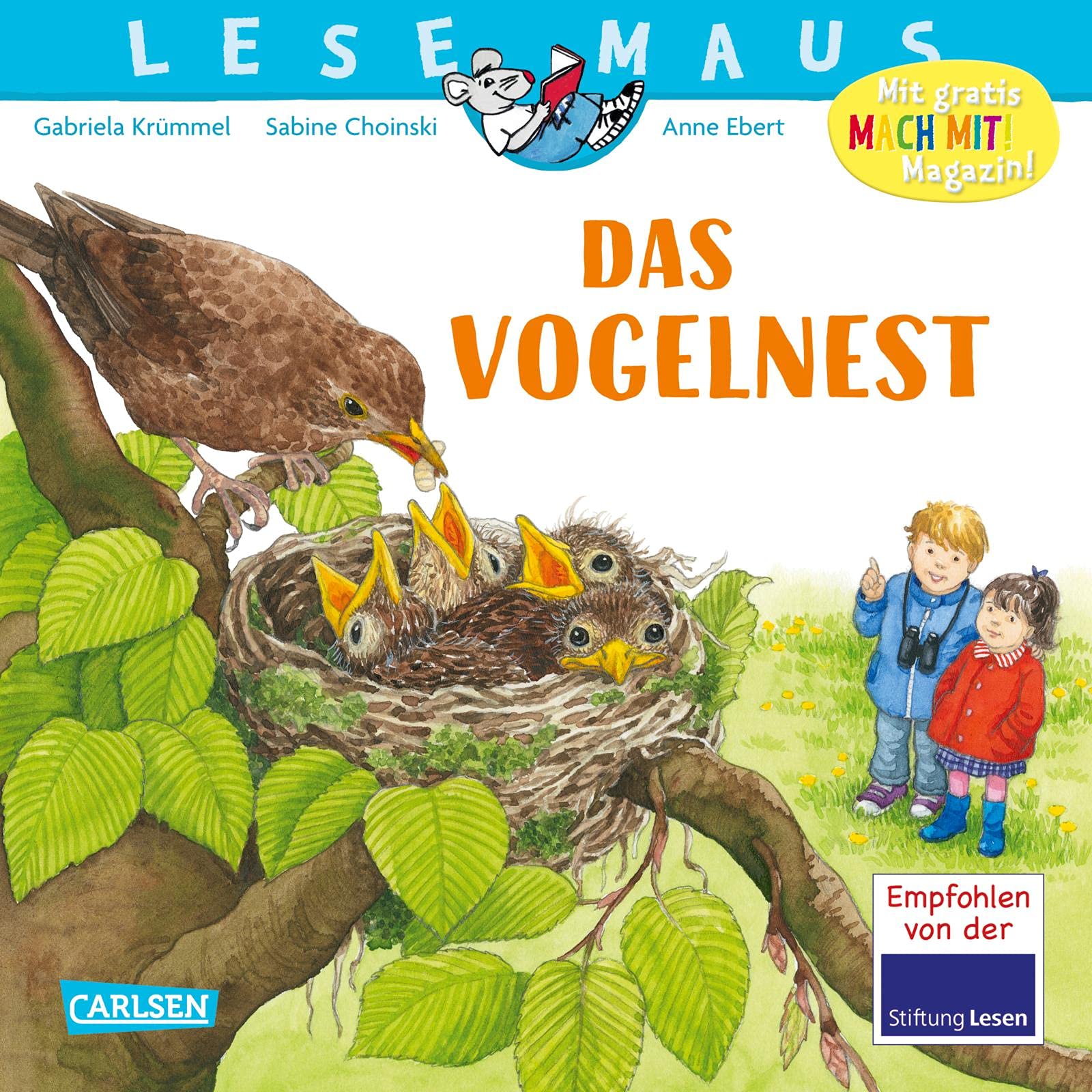 LESEMAUS 108: Das Vogelnest: Wie Vogelküken zur Welt kommen und groß werden | Alles Wissenswerte über die Amsel