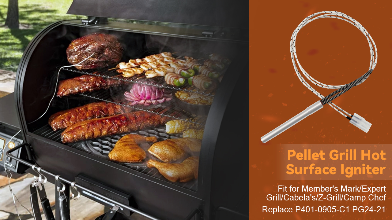 PG24-21 Pelletgrill-Zündstab – Ersatz Für Member's Mark, Expert Grill, Cabela's, Z-Grill, Camp Chef, Hitzebeständig Bis 648,9 °C