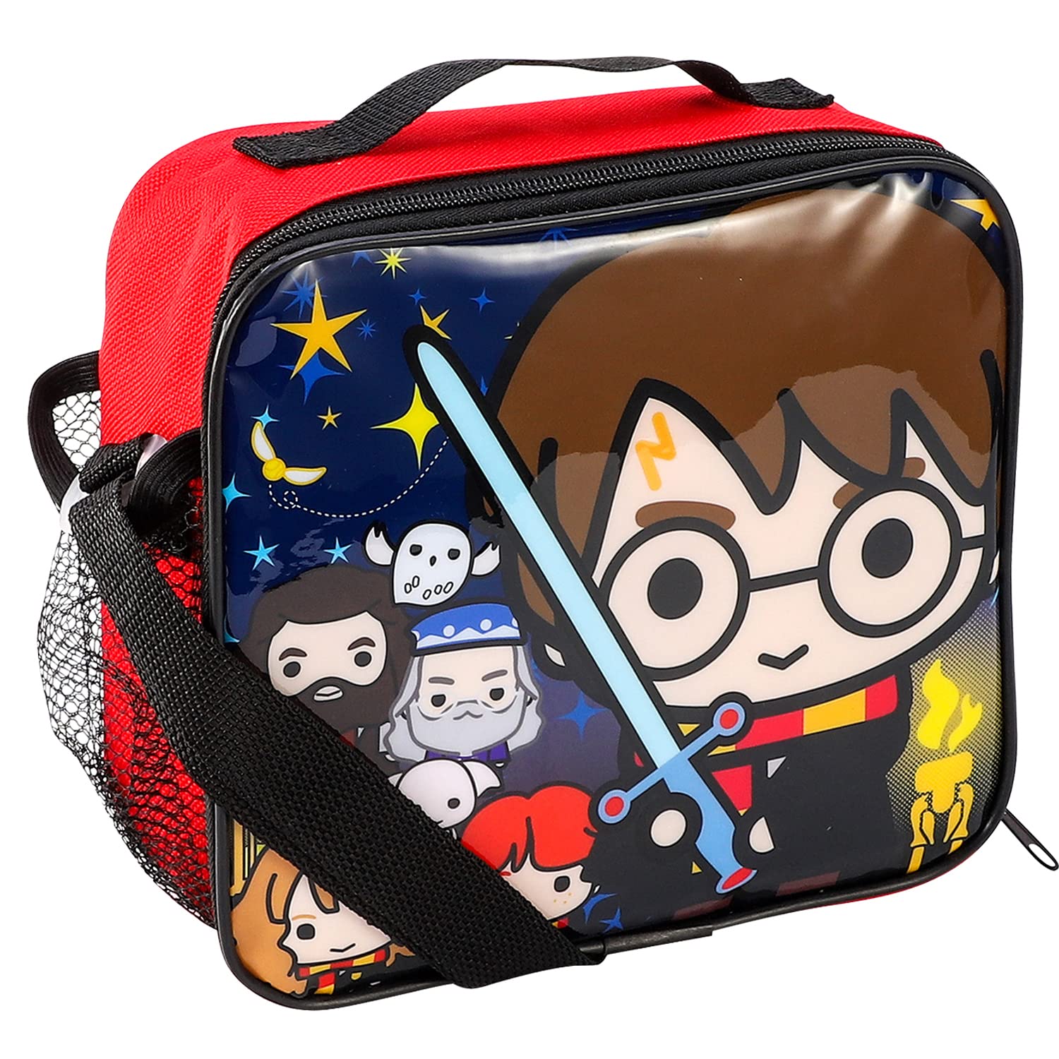 TemplarTemplar Harry Potter Rectangular Insulated Lunch Box Bag for Boys and Girls, Perfect Size for Packing Hot or Cold Snacks for School and Travel, BPA Free