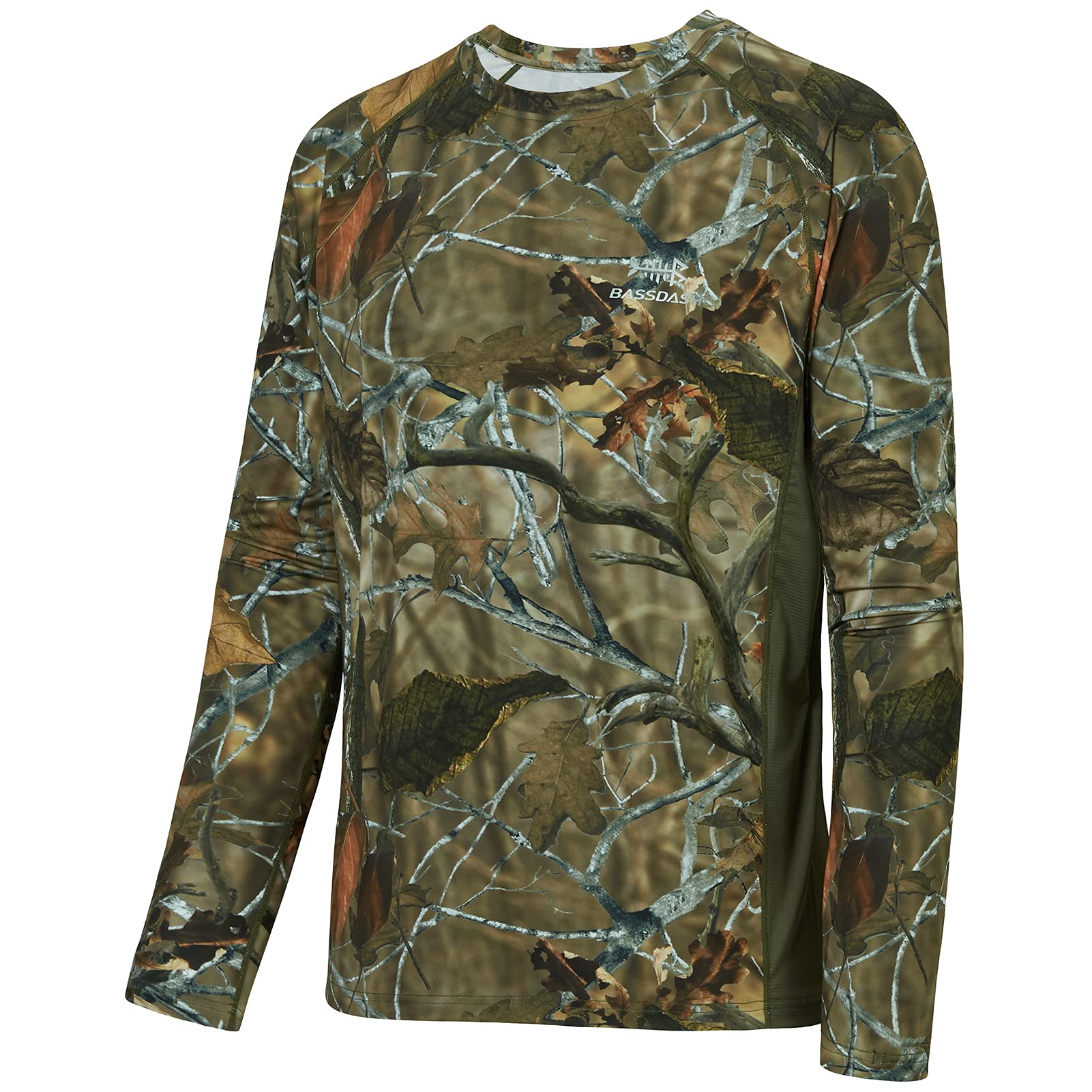 BASSDASH Men's Hunting Camo Performance Long Sleeve Shirt