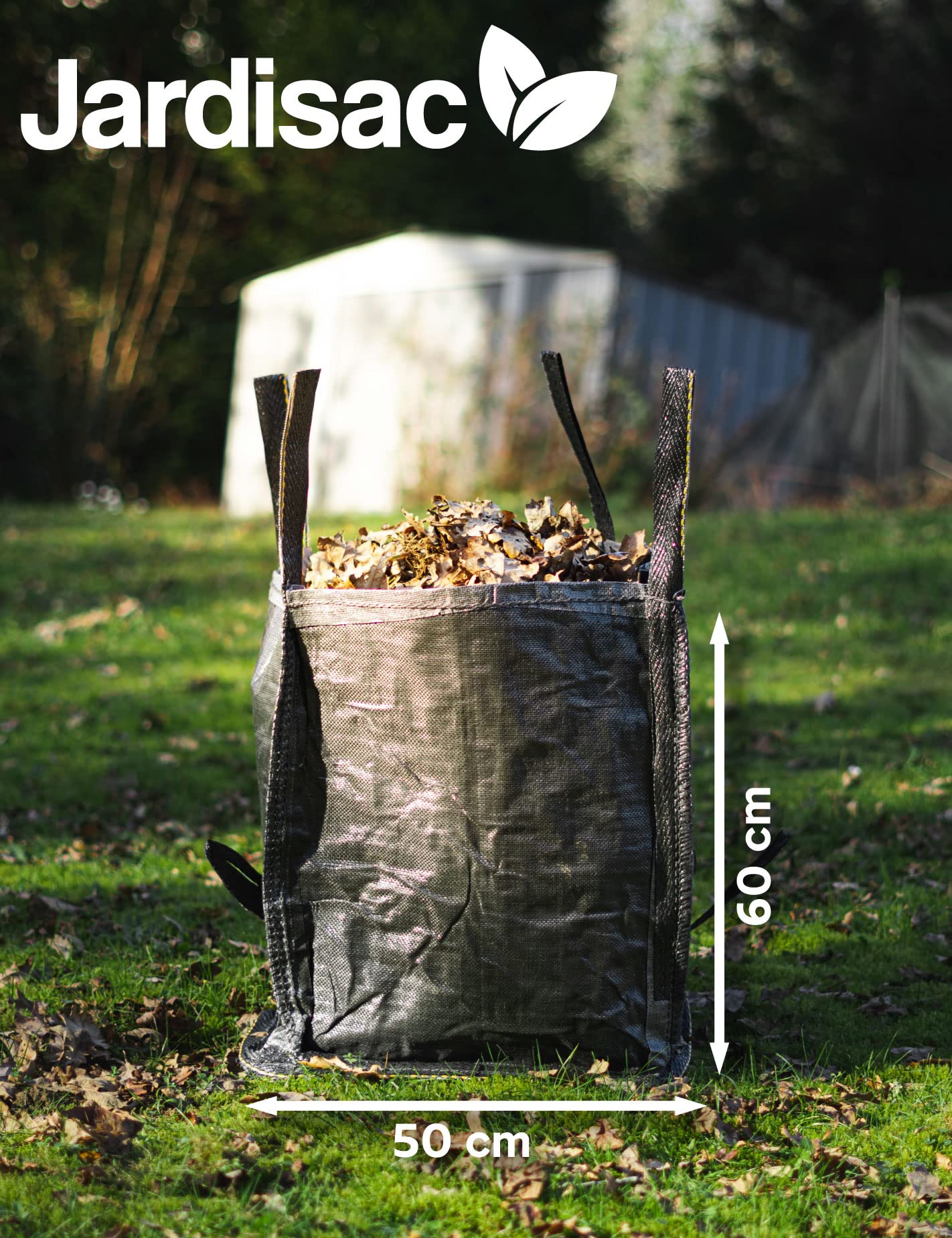 Bolsa de jardín profesional - Ultra resistente y reutilizable - Gran capacidad 150 L - Lote de 10 unidades