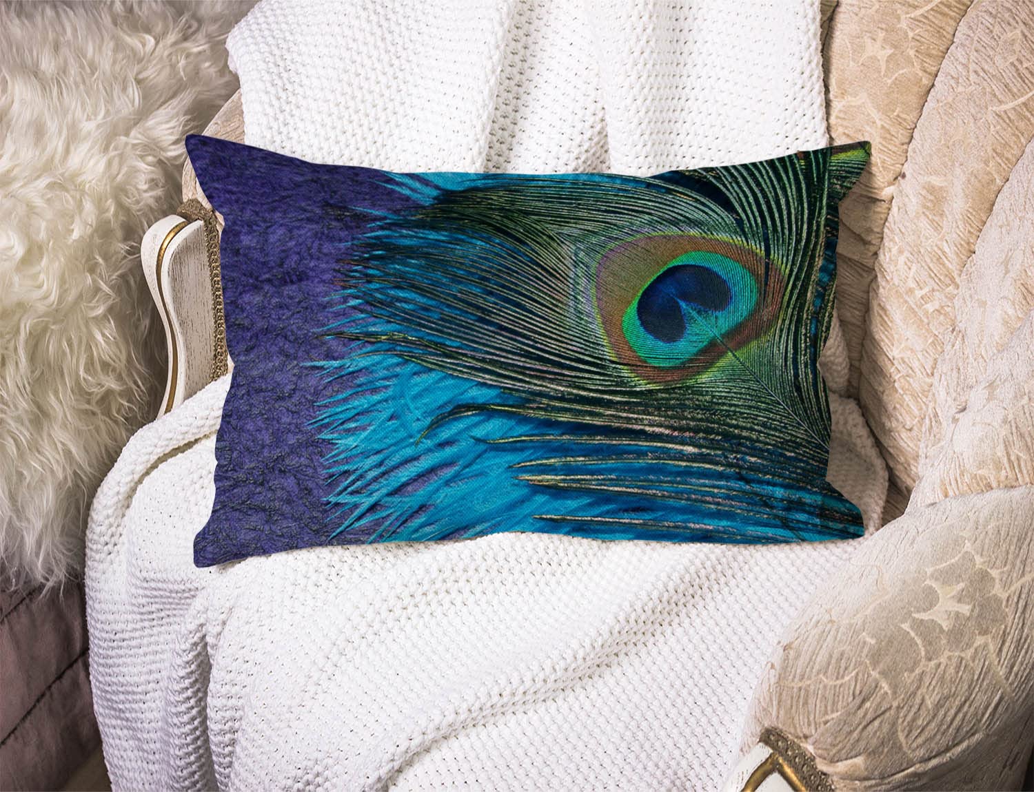 LIESON Federe Copricuscino 45x45 Cm In Lino Con Cielo Stellato – Set Fodere Per Divano E Camera Da Letto, Blu/verde/viola, Con Cerniera