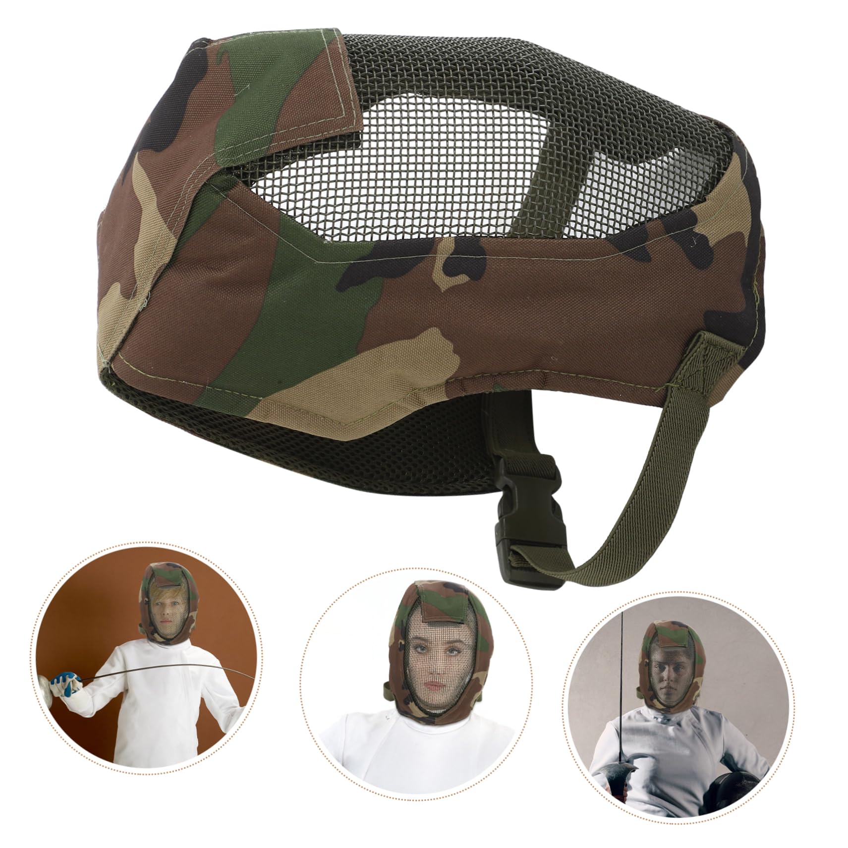 YARNOW 2pezzi Maschera Protettiva Per Fencing e Competizioni All Resistente Urti e