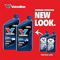 Vista 3 de Valvoline Aceite de motor de motocicleta de 4 tiempos 10W-40, 1 cuarto de galón