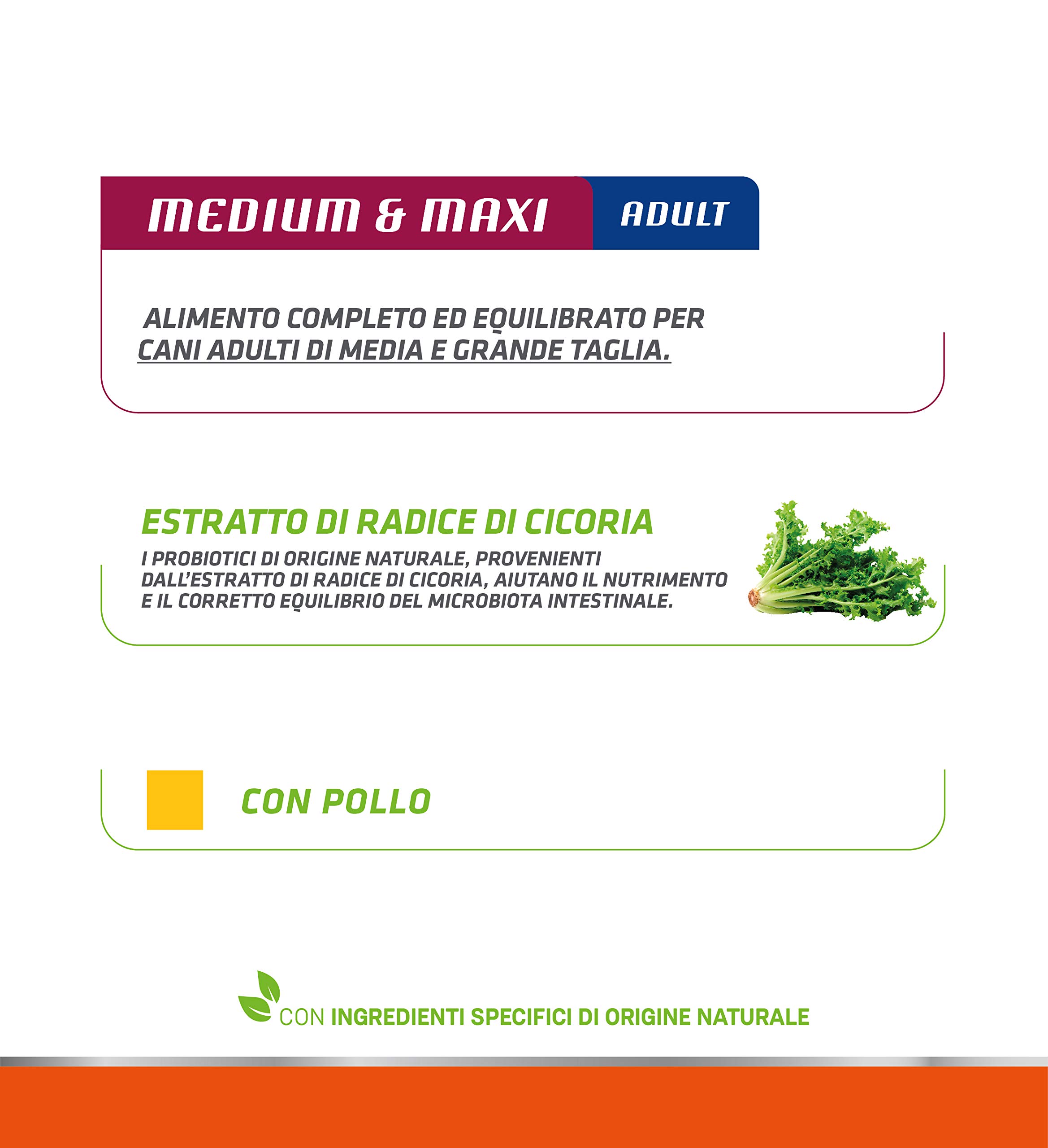 Natural Trainer Medium-Maxi - Cibo Umido per Cani con Pollo 12 x 400 g