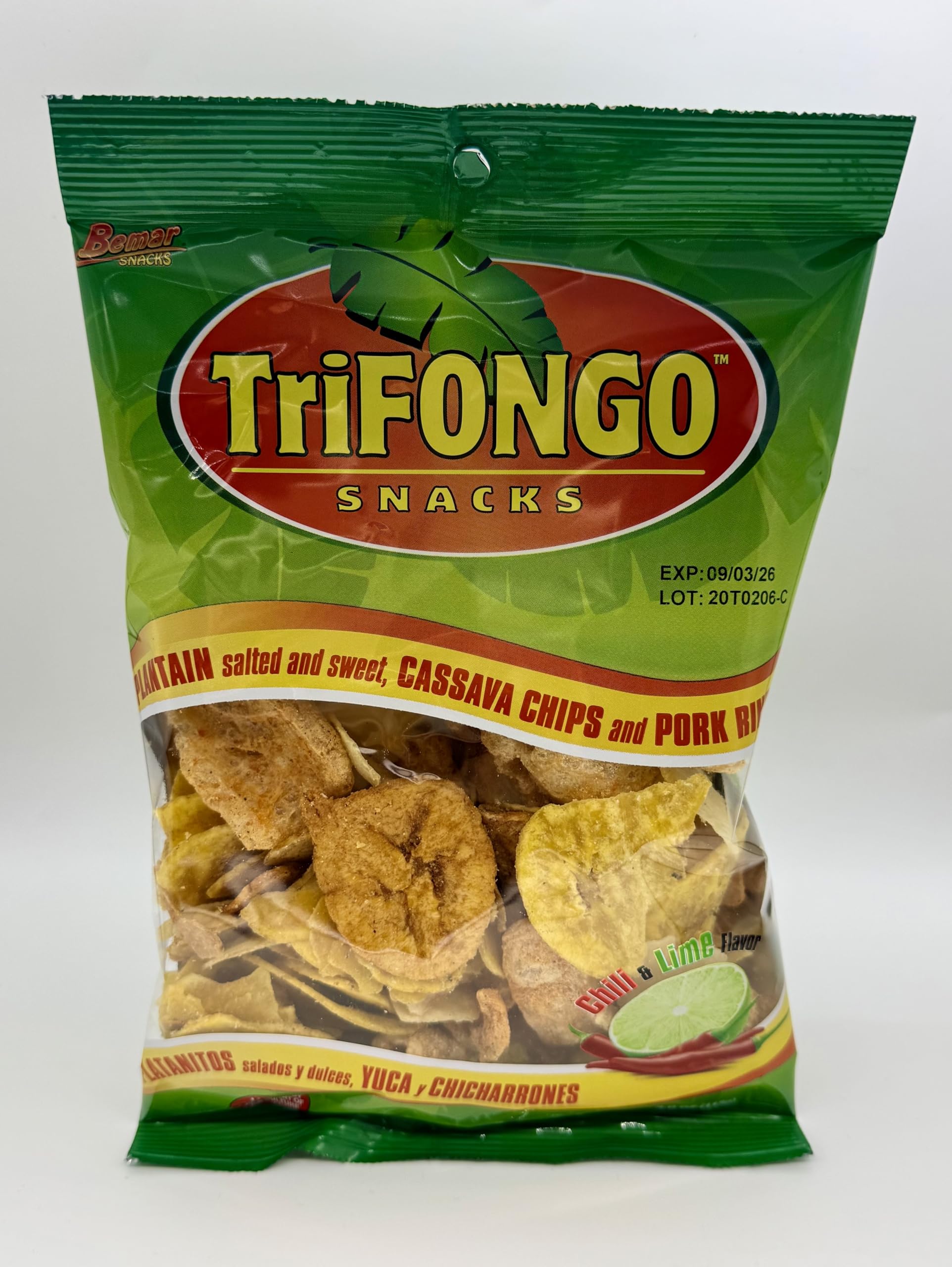 Amazon.com: Bemar Snacks Trifongo Plantain Chips Salted and Sweet