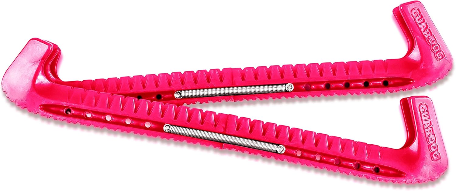 Pro Guard Sports Ice Skate Blade Covers | Deluxe Figure Skate Guards are Easy to Adjust and Can Be Trimmed to Fit | Versatile Skate Protectors for All Ice Skates | 1 Pair, Cool Pink : Sports & Outdoors