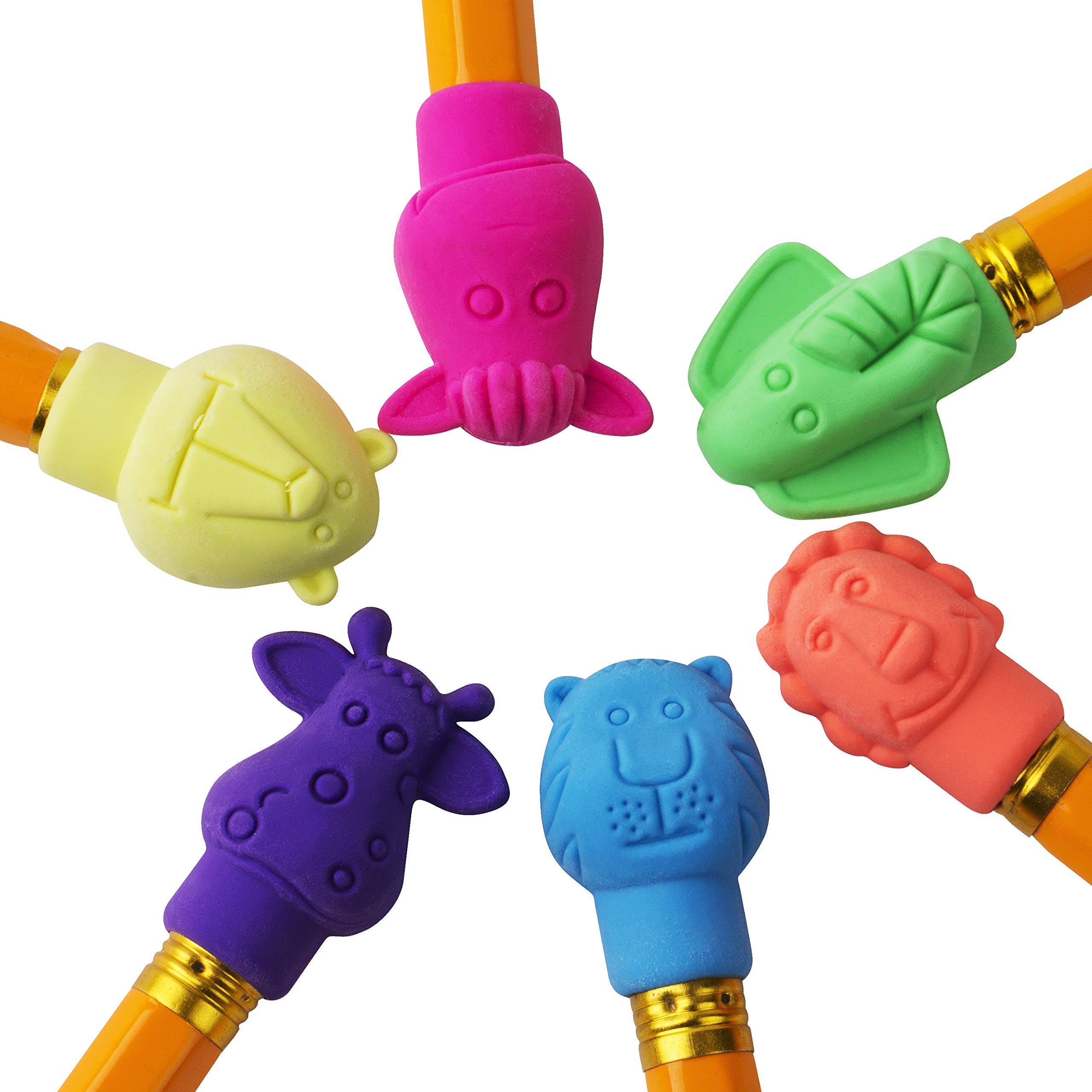 Buy Mr. Pen Erasers, Cap Erasers, 60 Pack, Animal Eraser Caps, Erasers