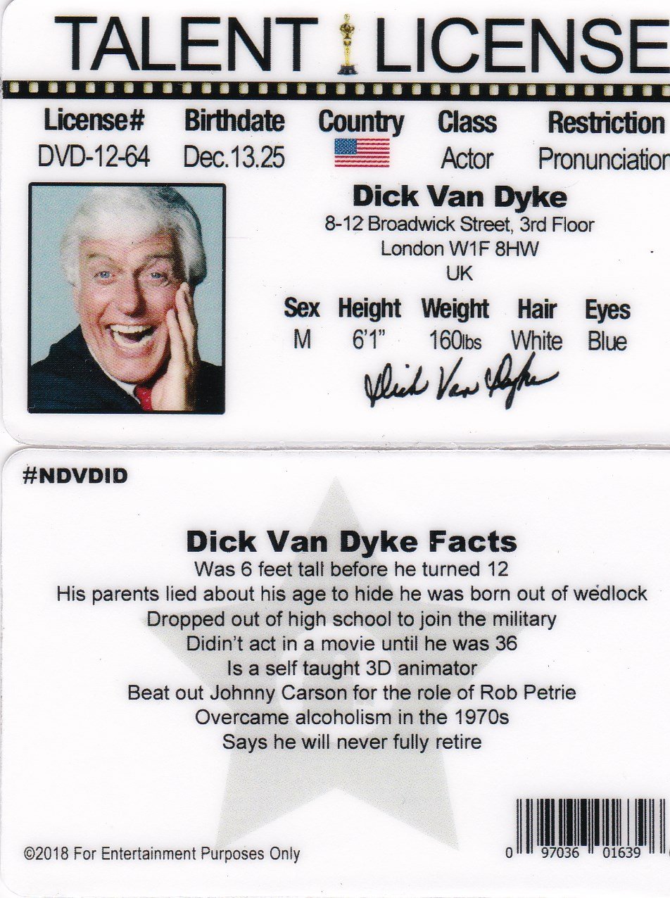 Amazon.com: Signs 4 Fun Parody ID | Dick Van Dyke ID | Fake
