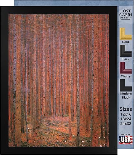 Póster de bosque de abeto por Gustav Klimt para decoración de pared, impresión sin marco, decoración para el hogar y la oficina, imágenes e Póster de bosque de abeto por Gustav Klimt para decoración de pared, impresión sin marco, decoración para el hogar y la oficina, imágenes e