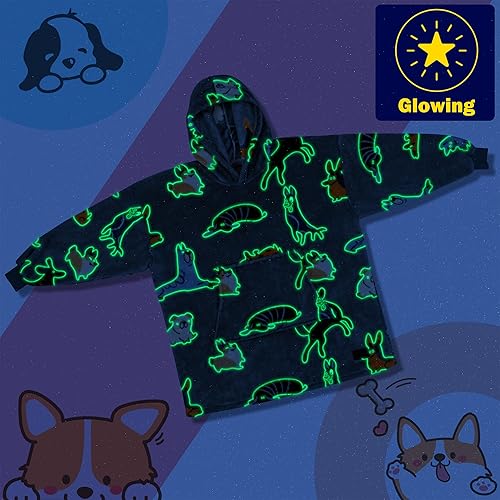 Miniatura 42 de Catalonia Rainbow Cat Oversized Blanket Hoodie Sweatshirt for Kids, Wearable Fleece Pullover with Large Front Pocket, Teen Boys Girls Gift