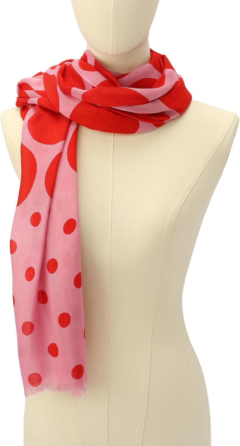 Kate Spade New York Women's Seasonless Dot Oblong Scarf, Stylish & Lightweight Fashion Accessory - Image 2