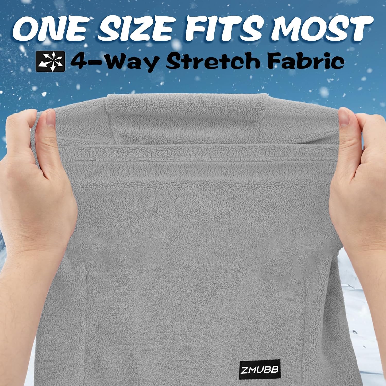 Kids Fleece Balaclava Ski Mask,Face Mask Neck Warmer for Boys Girls,Windproof Face Cover for Cold Weather Skiing Cycling - Image 3