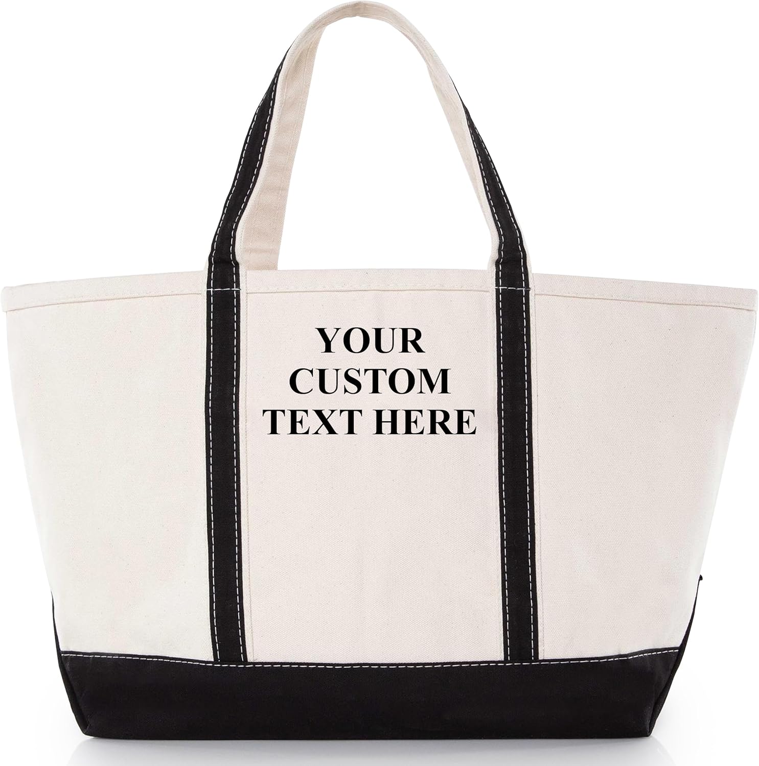 CB STATION Large Classic Tote - Canvas Tote Bag for Women - Multi-Colored Design, Perfect for Travel and Shopping