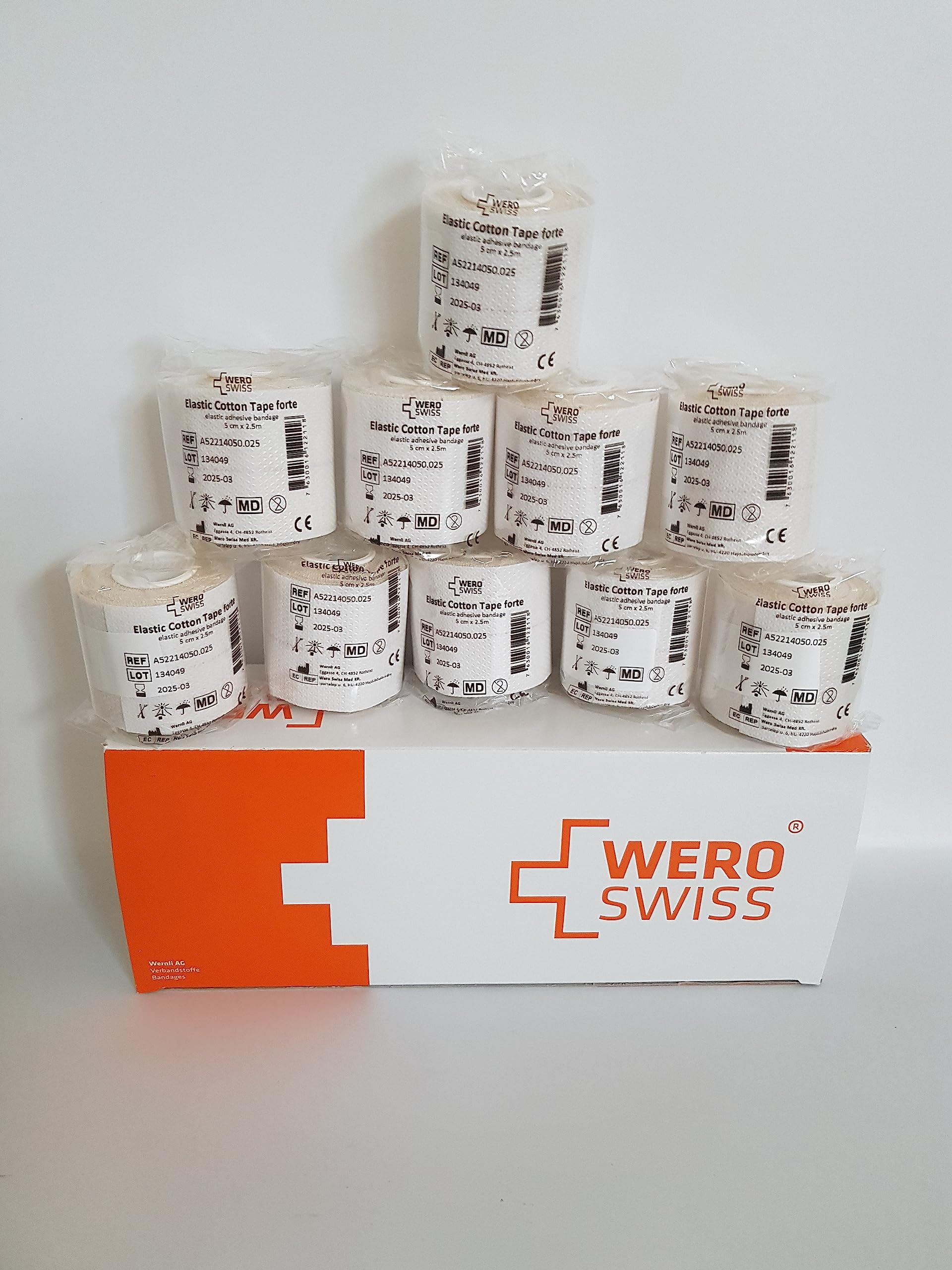JPLAST BENDA ADESIVA ELASTICA (5 cm x 4,5 m, 10) TIPO TENSO