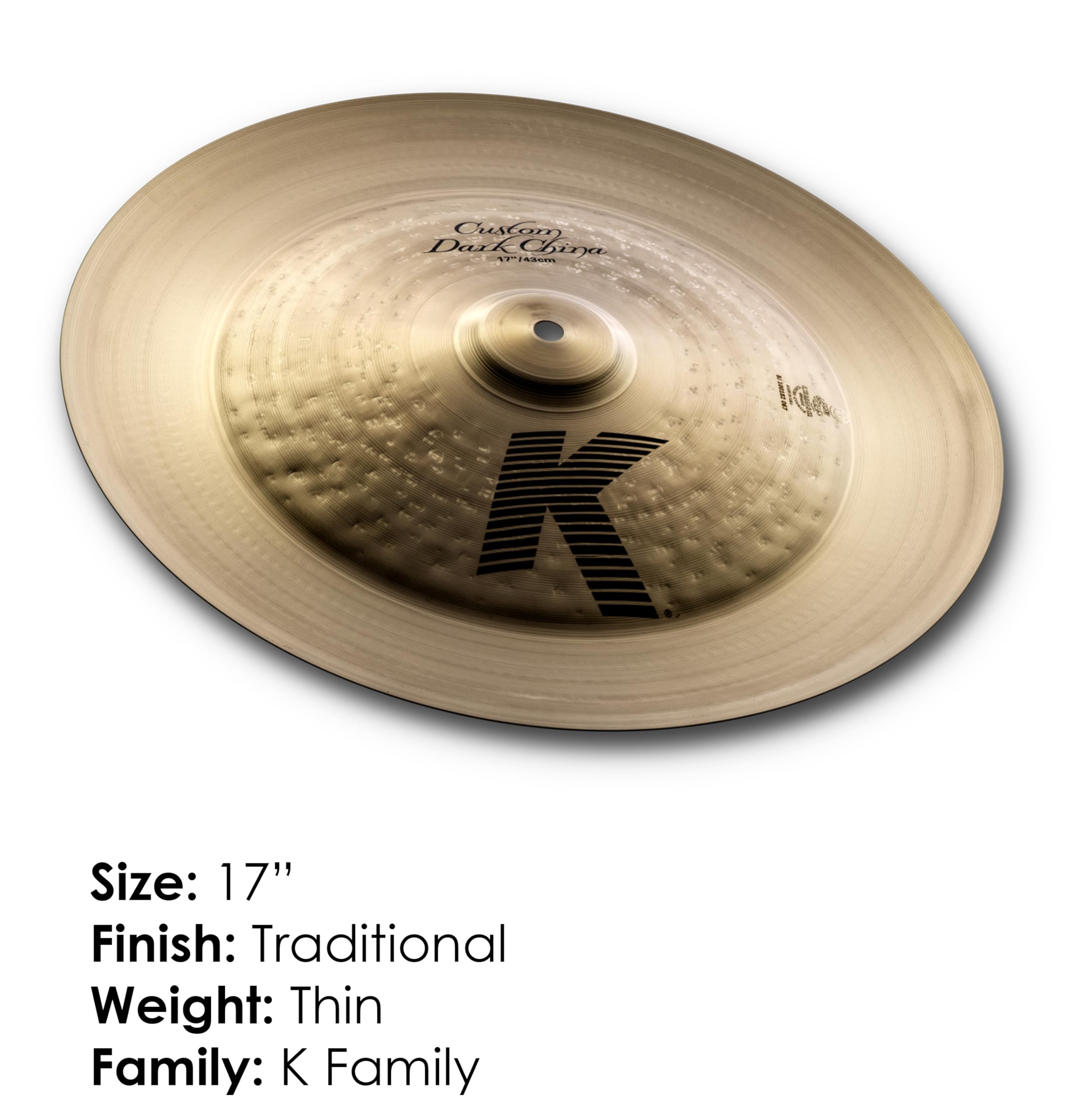 Amazon.com: Zildjian China Cymbal, Bronze, 17