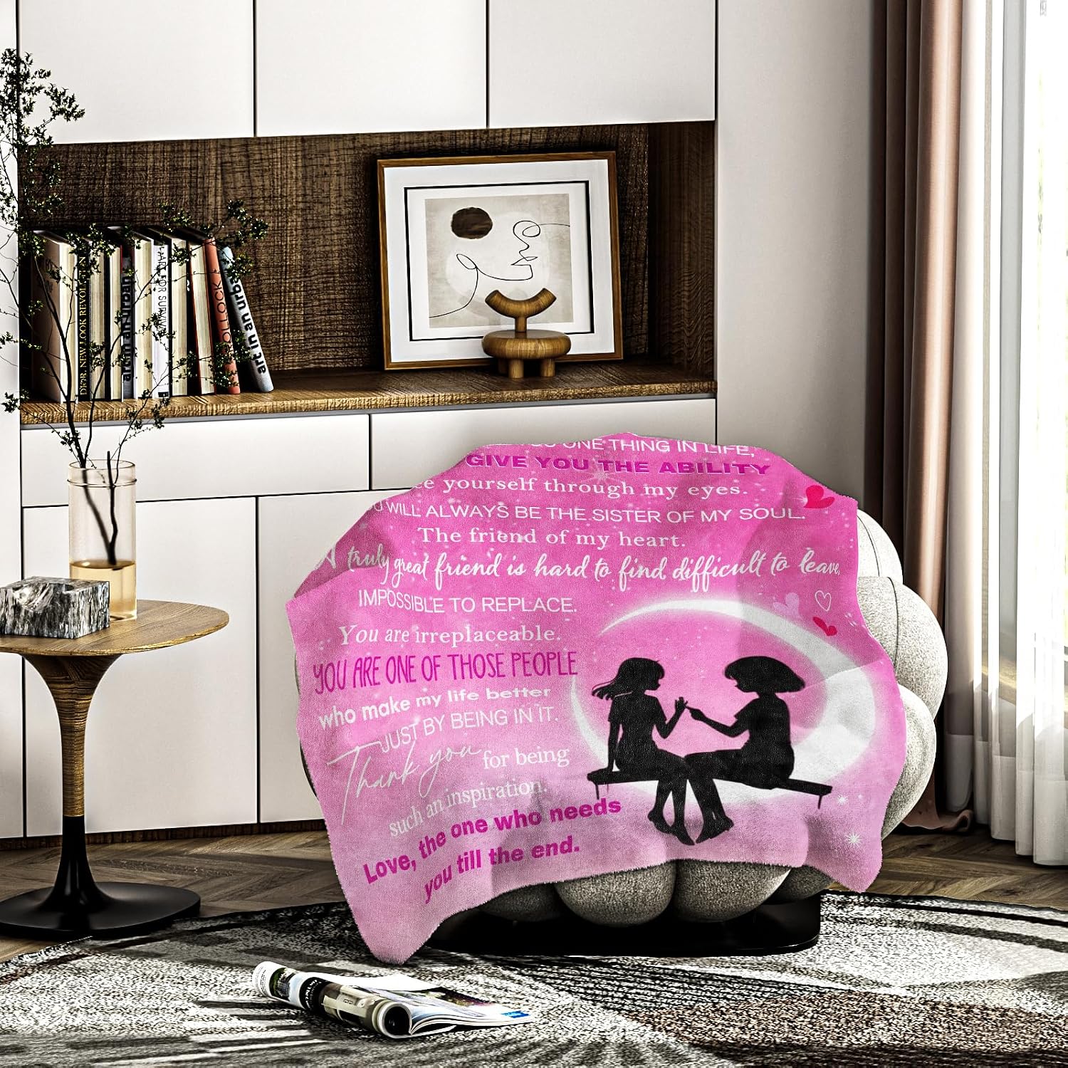 Best Friend Birthday Gifts for Women, Friendship Gifts Throw Blanket image 3