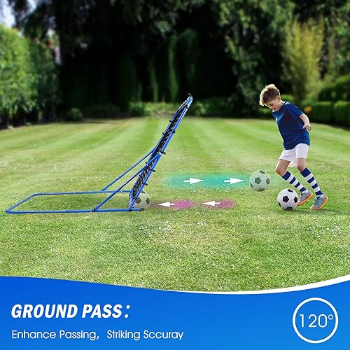 Miniatura 6 de Soccer Rebounder Net, Quick-Switch Angle Soccer Training for Control, Passing Practice, Easy Setup Soccer Goal Rebounder Gifts Aids & Equipment for