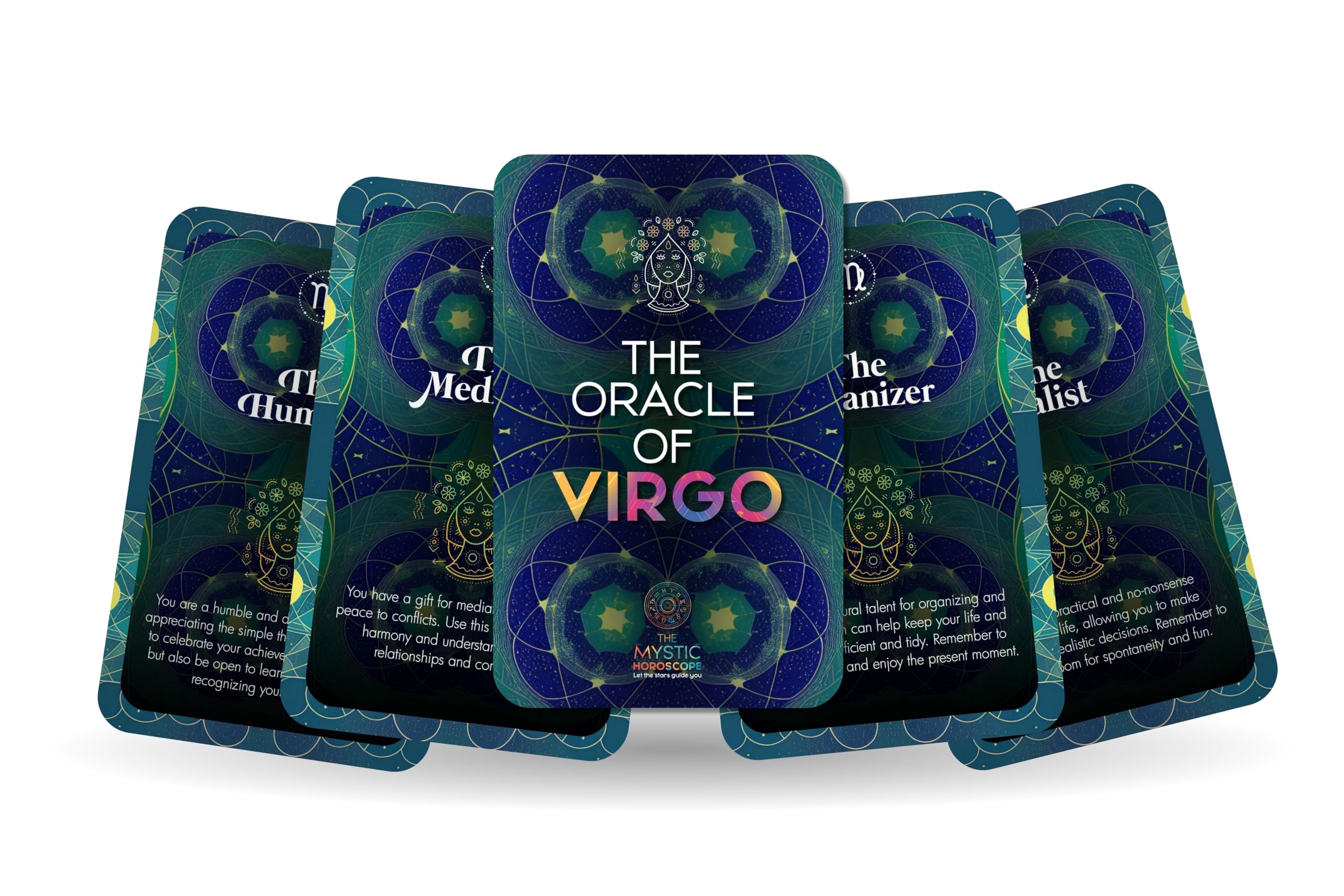 Ibiza Tarot The Oracle of Virgo - The Mystic Horoscope Oracle Cards | Fortune Telling Oracle Cards Deck for Beginners | Authentic Experience - Set of 22 Cards