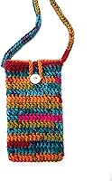 Vista 1 de Crochet Crossbody Cell Phone Holder Sleeve Small Purse for Women