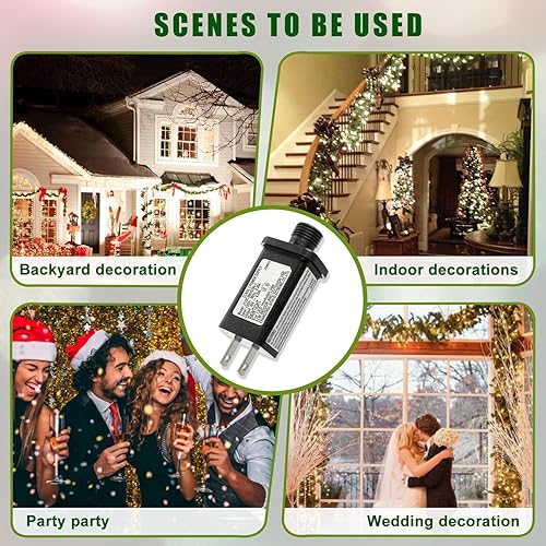 Miniatura 52 de 4.5V 2.7W LED Transformador Reemplazo Clase 2 Fuente de alimentación para Navidad Cadena de luces inflables Decoraciones LED Controlador LED IP44