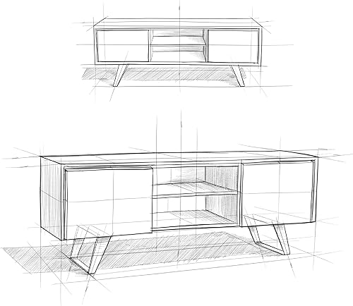 Miniatura 11 de SIMPLIHOME Lowry - Soporte de madera maciza de acacia de 63 pulgadas de ancho, moderno soporte industrial para TV en color marrón envejecido natural