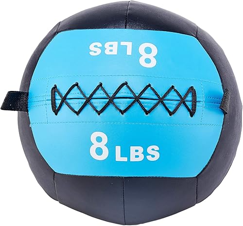 Signature Fitness Balón medicinal ponderado para ejercicios de entrenamiento, pelota de pared y pelota de golpe