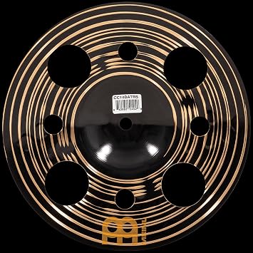 Meinl Cymbals Classics Custom Dark Trash Splash Cymbal 10 inch (Video) for Drum Set (25,40cm) B12 Bronze, Dark Finish, Made in Germany (CC10DATRS)
