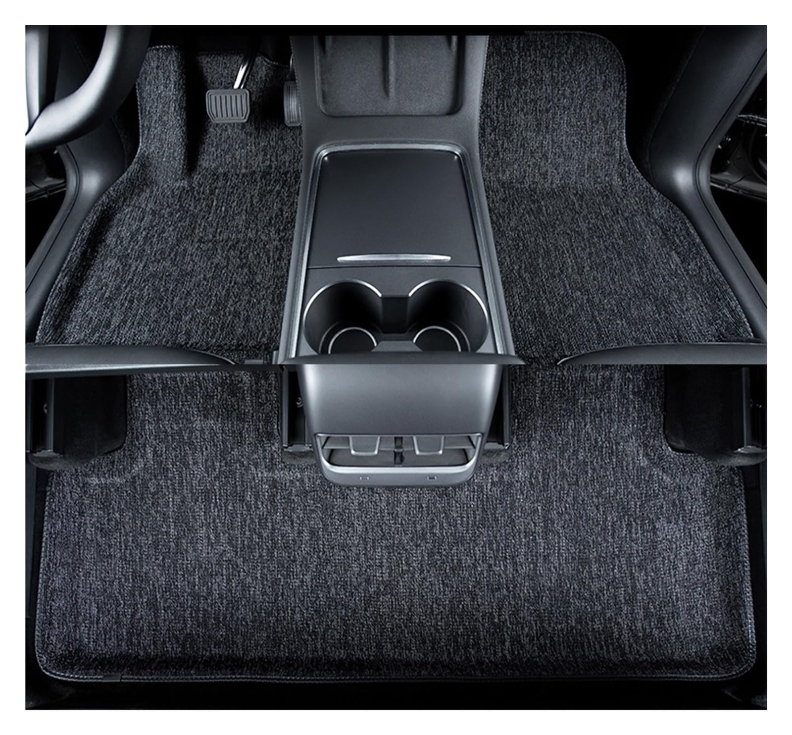 Tapis de sol caoutchouc Tesla Model Y tapis voiture imperméable 3D - 4