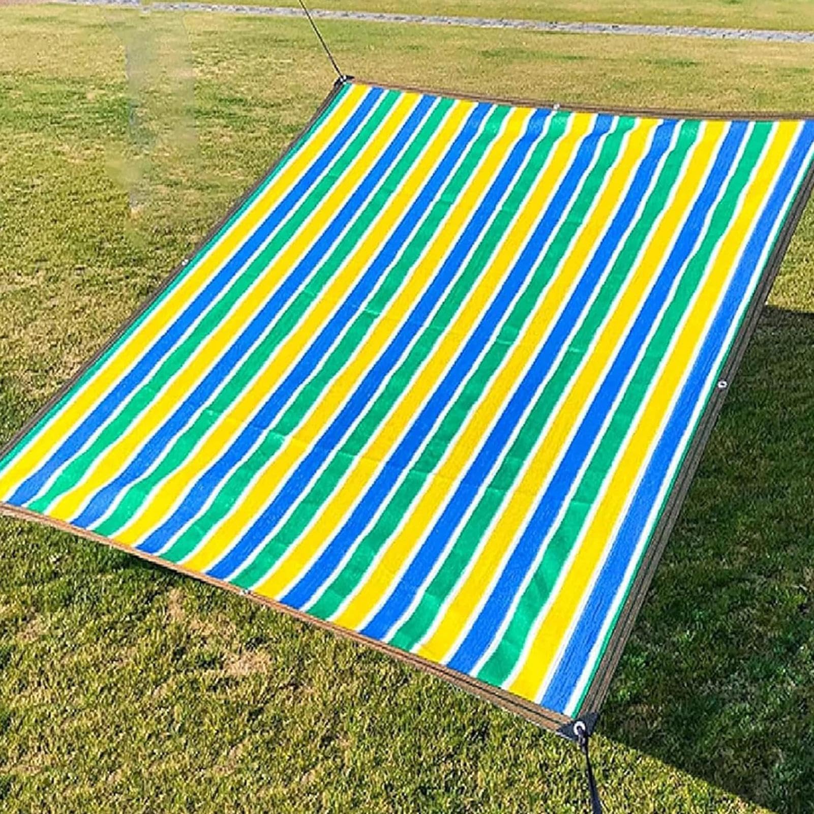 Voile d'ombrage | Voile d'ombrage anti-UV de forme rectangulaire - Protection solaire d'extérieur | Convient pour arrière-cour, jardin, pergola, serre et poulailler