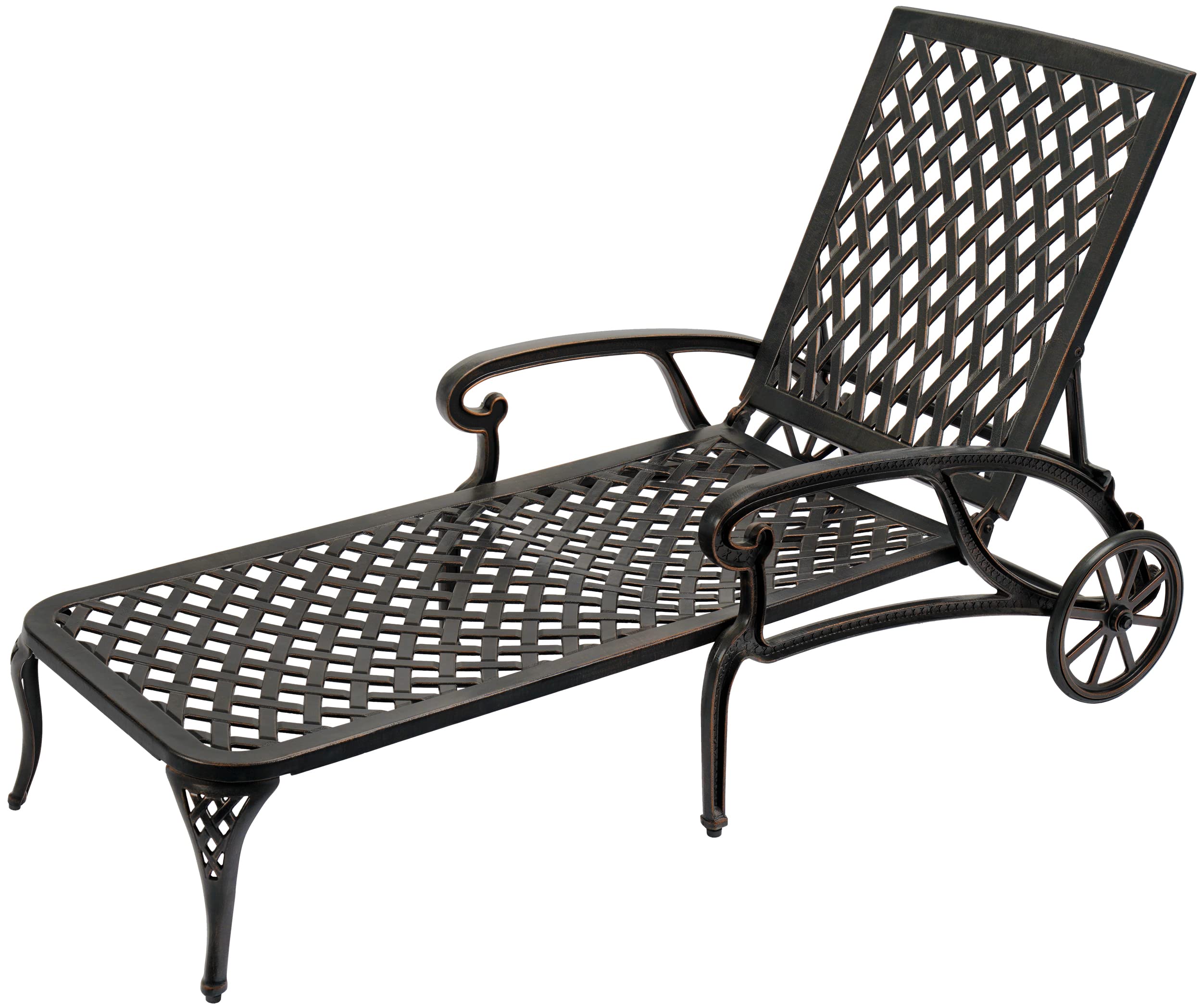 Buy CIYOUNG Patio RustResistant Chaise Lounge Adjustable Reclining