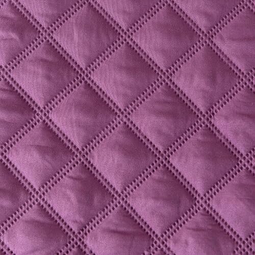 Miniatura 6 de jejeloiu Protector de colchón acolchado morado, 100% impermeable, transpirable, tamaño Queen, protector de colchón de 14 pulgadas de profundidad de