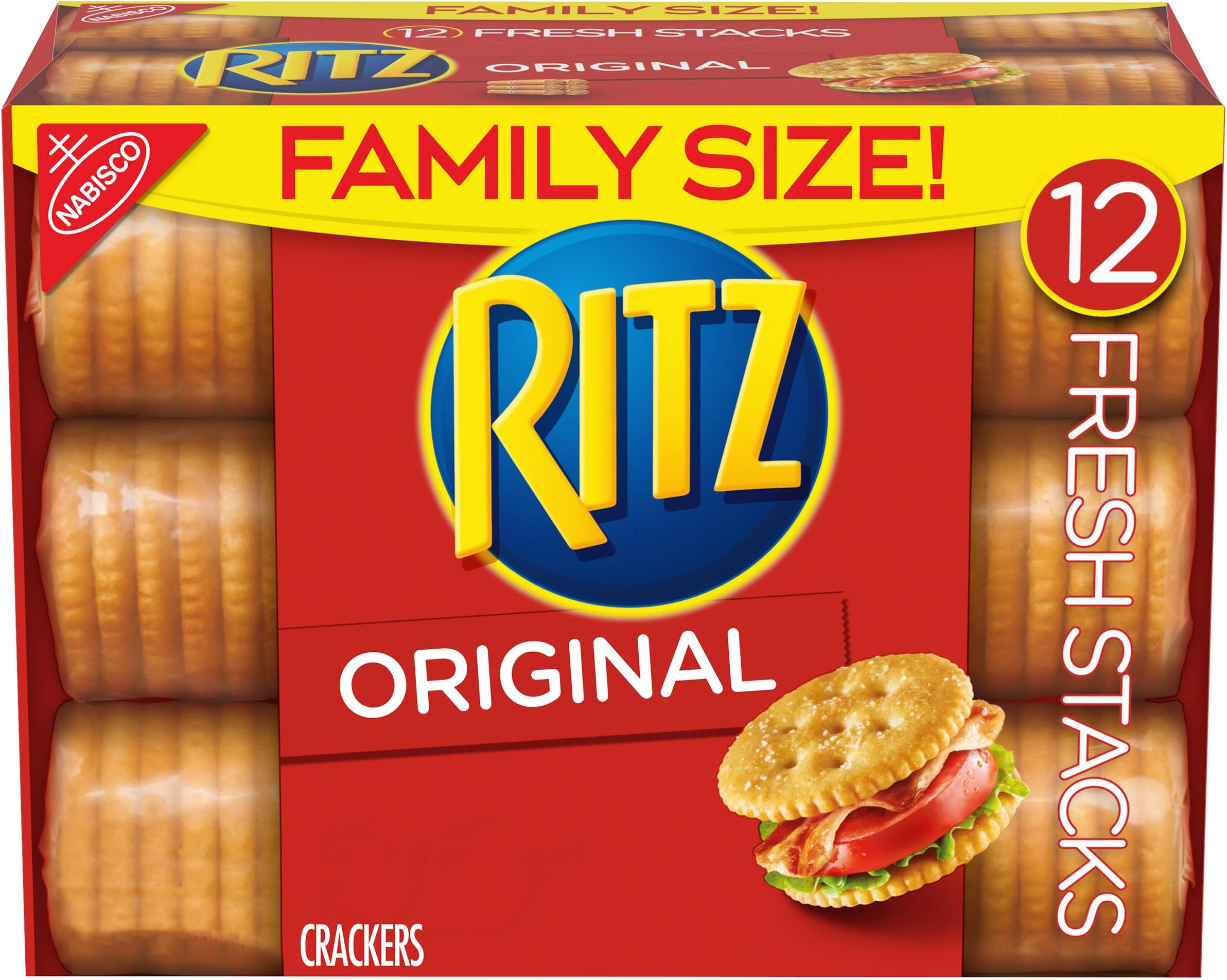 RITZ Fresh Stacks Original Crackers, Family Size, 1.8oz