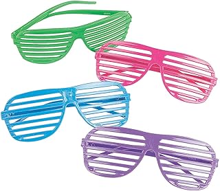 Fun Express Shutter Shades (1 Dozen) Apparel Accessories, Eyewear, Novelty Glasses - VBS Vacation Bible School Supplies/Decor