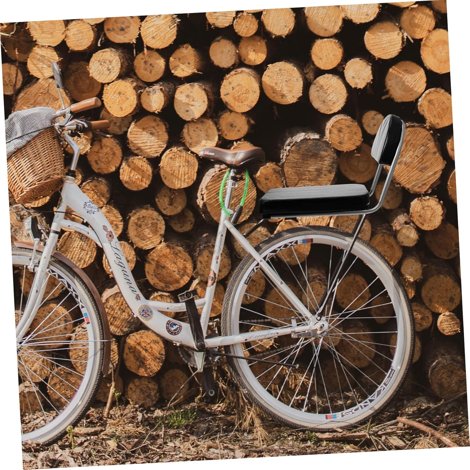 1Pc Bike Seat with Backrest Thickened Backseat Pad for Electric Car and Bicycle Comfortable Rear Rack Cushion for Enhanced Support Mountain Bikes and Tricycles