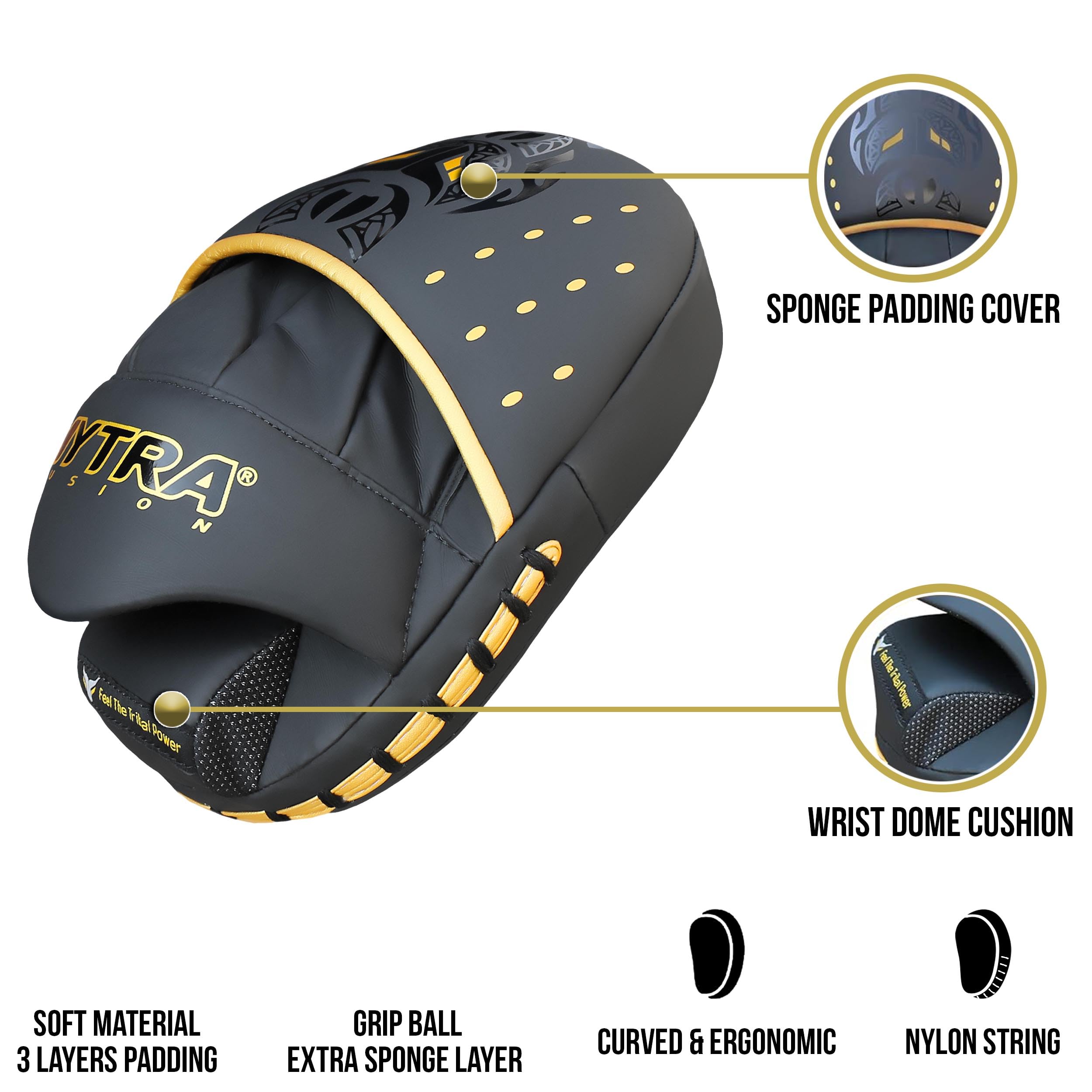 Mytra Fusion Manoplas Boxeo - Boxing Pads MMA Muay Thai para Entrenamiento