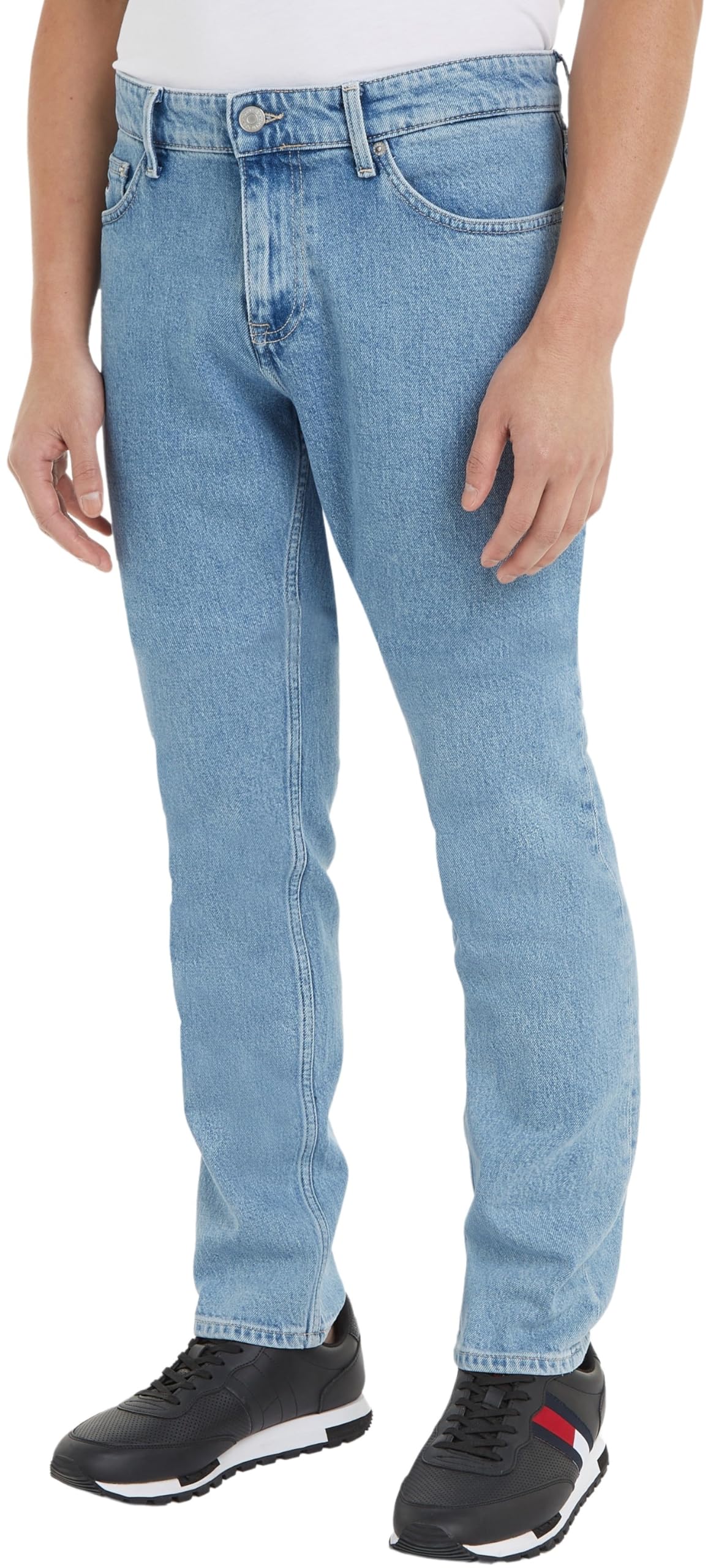 Tommy Jeans Men's Scanton Slim Bh4116 Denim Pants, Denim Light, 30W / 32L