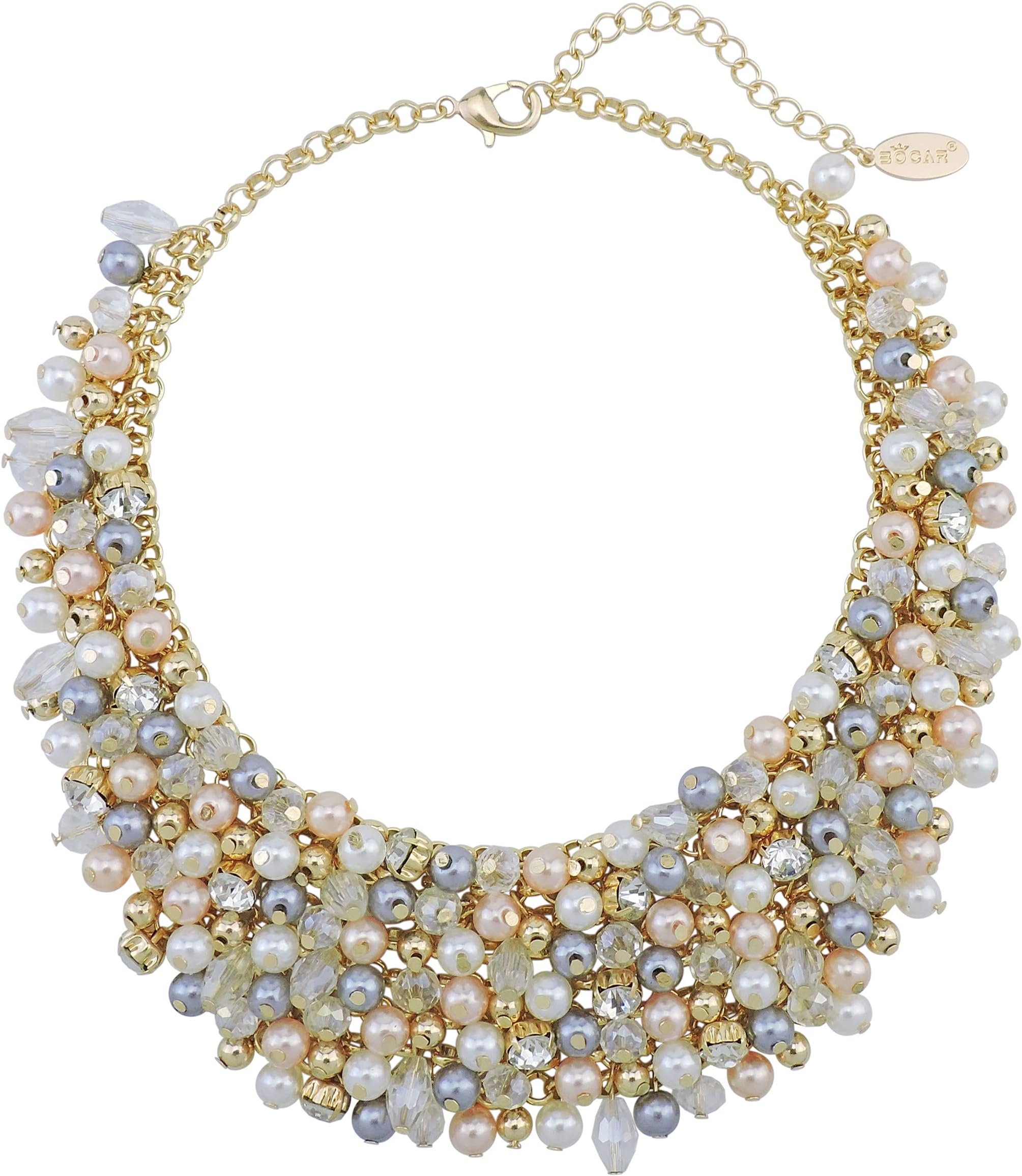 Fashion Crystal Chunky Collar Statement Necklace for Women Gift (NK-10260)