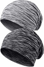 Kavya Unisex Multifonctionnel Winter Hat for Men and Women, 2 Pieces Breathable Beanie Hat for Men and Women, Suitable for Sports, Cycling, Running, Chemotherapy Suitable for All Seasons