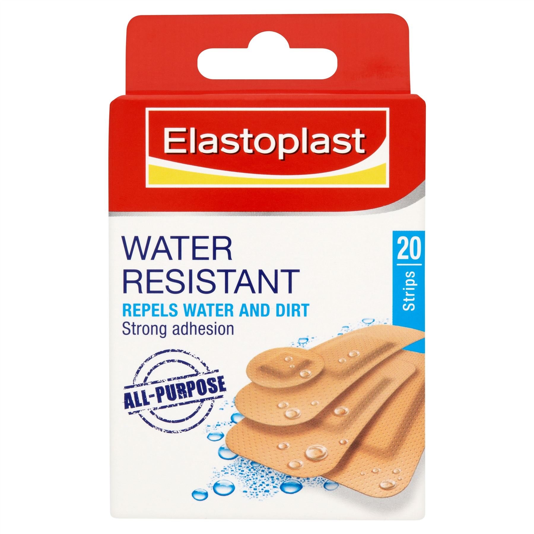 10 x Elastoplast® Water Resistant Plasters 20 Assorted Strips